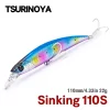 TSURINOYA Fishing lures DW77 110mm 22g