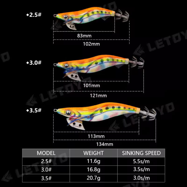 Luminous Squid Jig tarazi sport