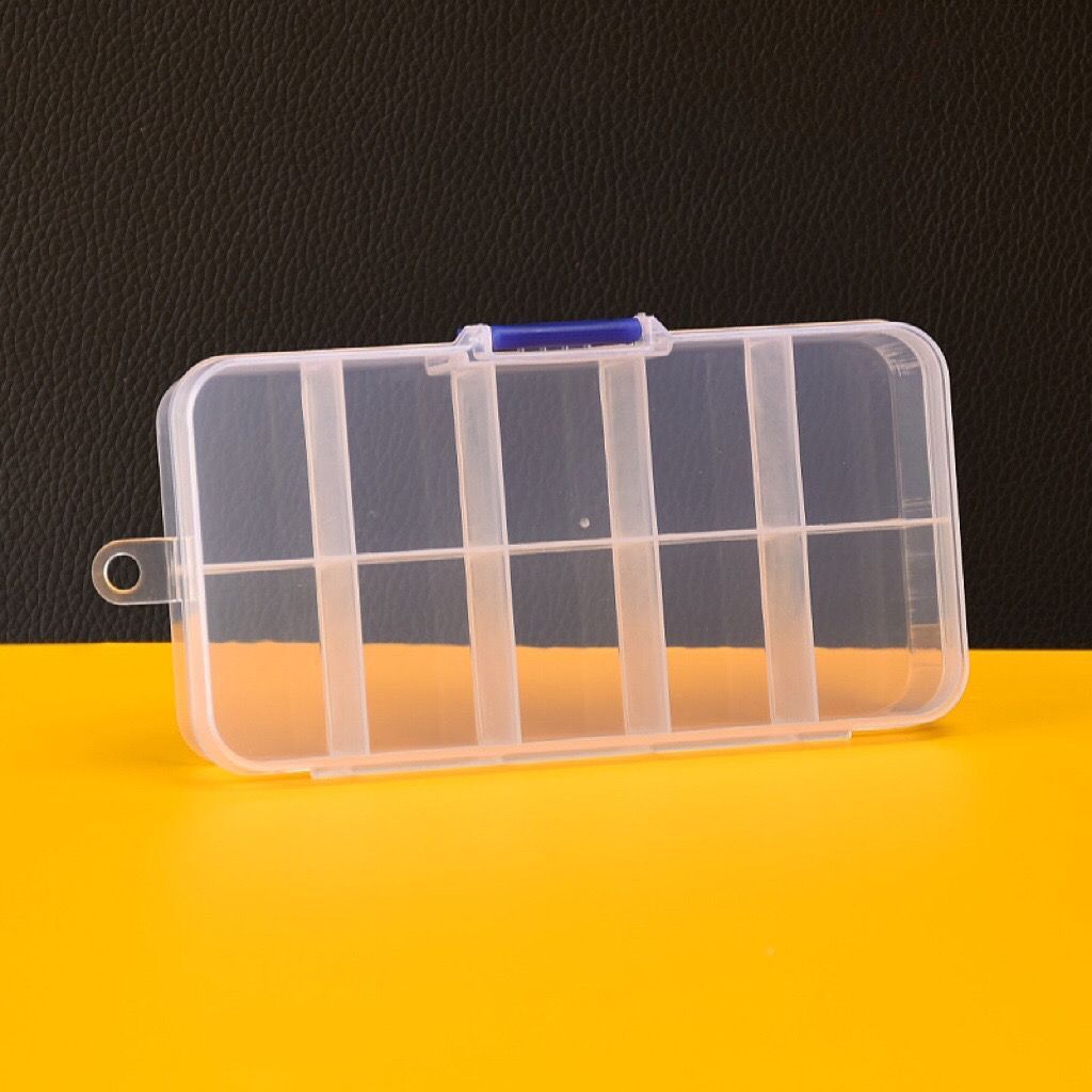 10 Compartment Clear Fishing Tackle Box - Image 3