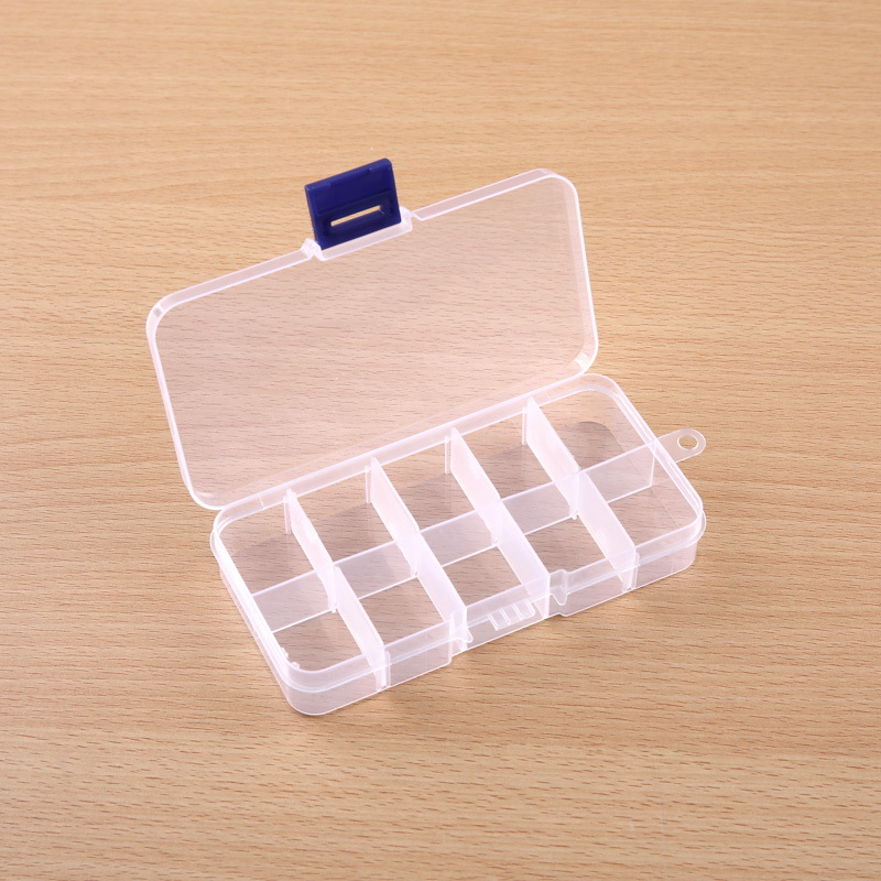 10 Compartment Clear Fishing Tackle Box - Image 2