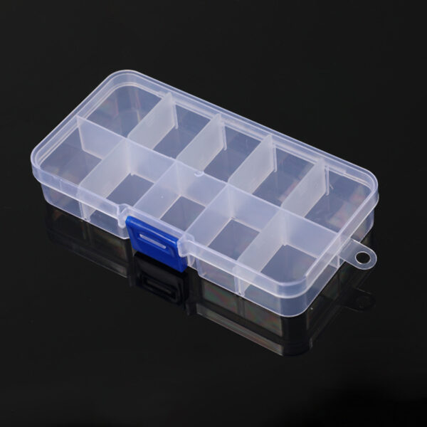 10 Compartment Clear Fishing Tackle Box